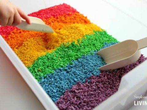 Image for Rainbow Rice Sensory Bin
