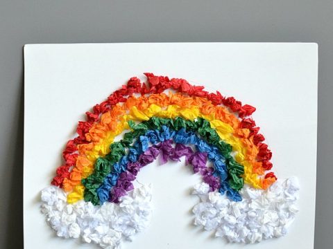 Image for Tissue Paper Rainbow Craft For Kids