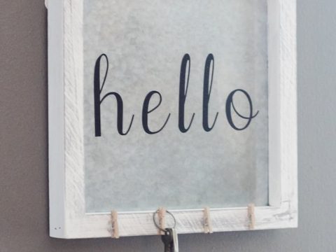 Image for DIY Key Holder Hooks for Entryway: Farmhouse Style