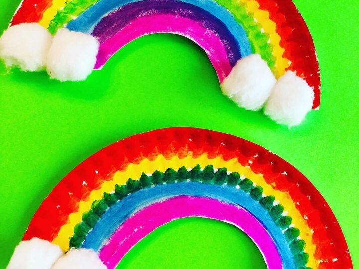 Image for Paper Plate Rainbows - Easy Spring Craft for Kids