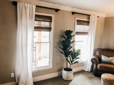 Image for How to make a pipe curtain rod