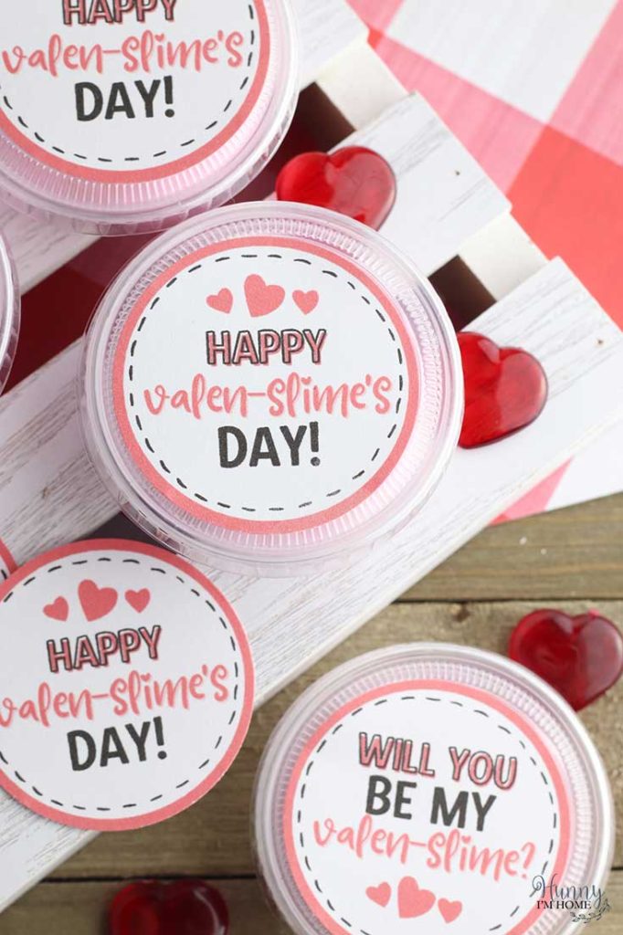 printable valentines cards for slime