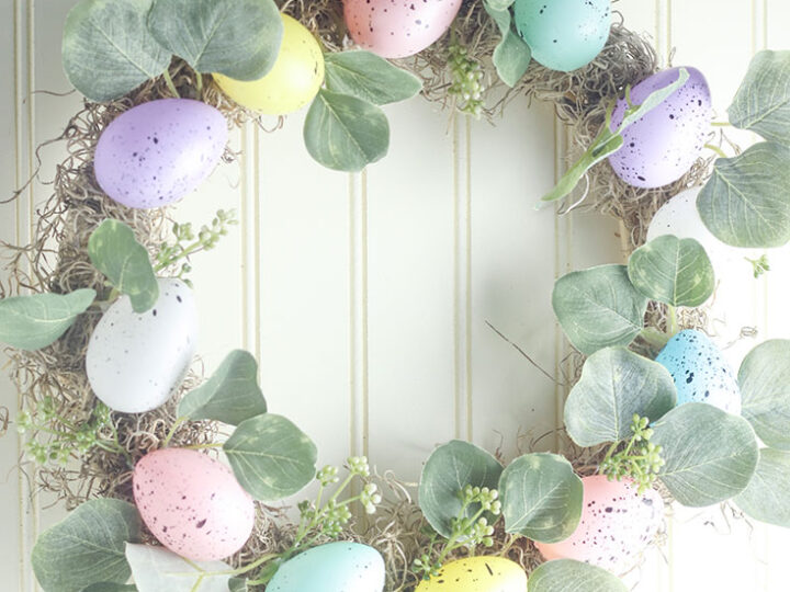 dollar tree easter egg wreath