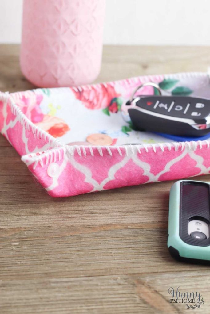 diy felt valet tray