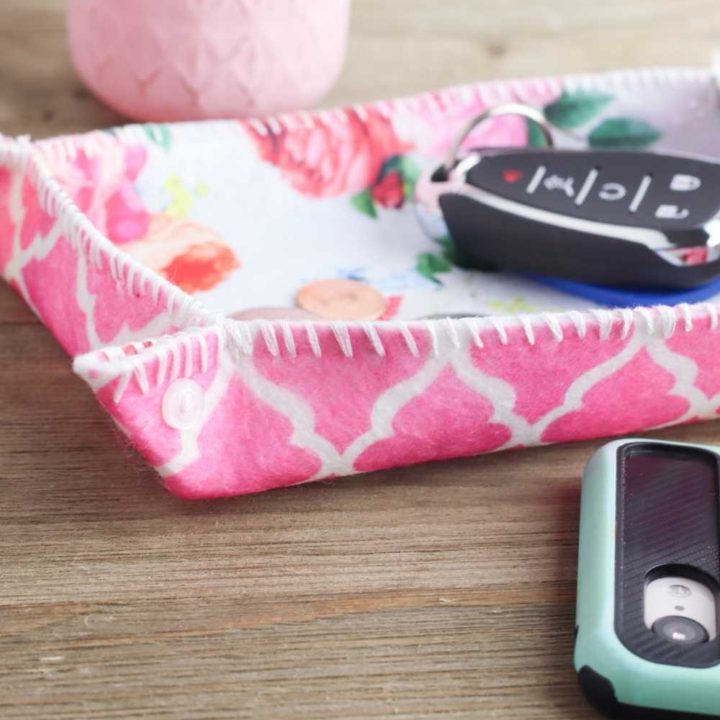 diy felt valet tray