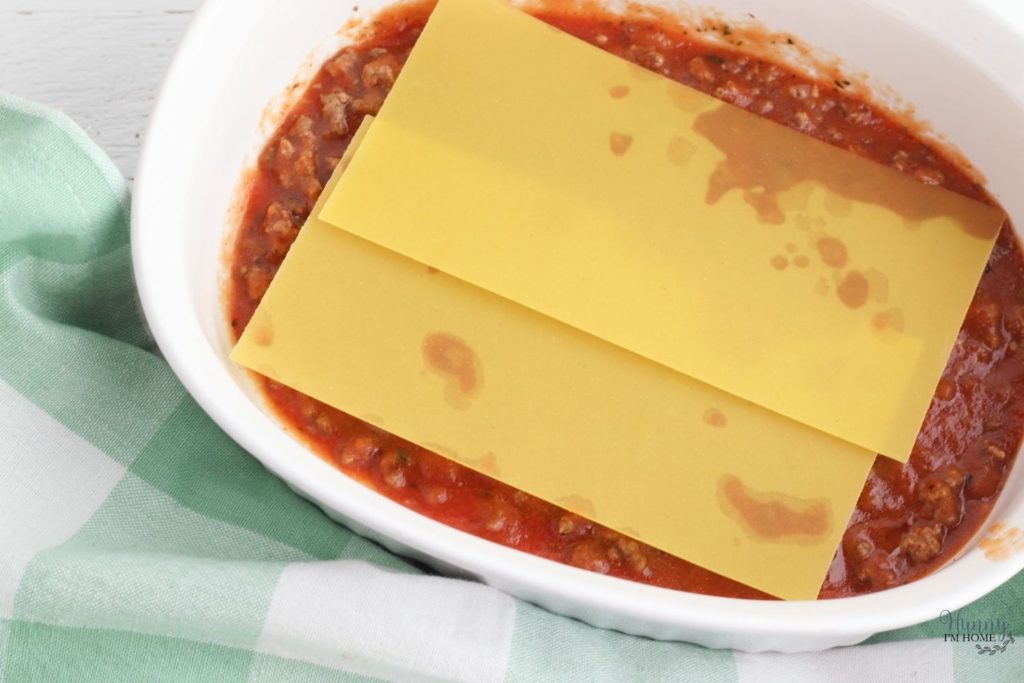gluten free lasagna noodles with sauce
