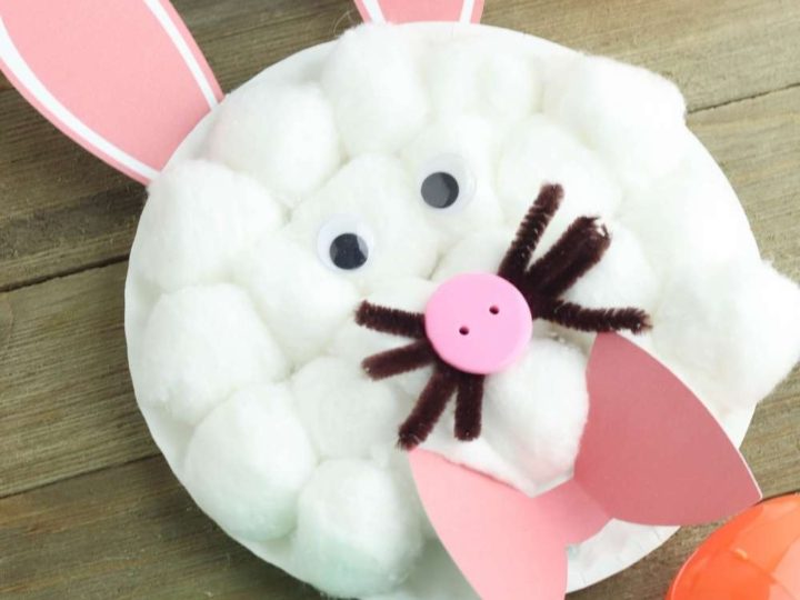 paper plate bunny craft