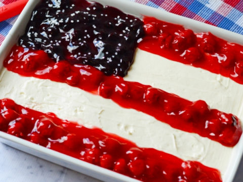 Image for No Bake American Flag Cheesecake
