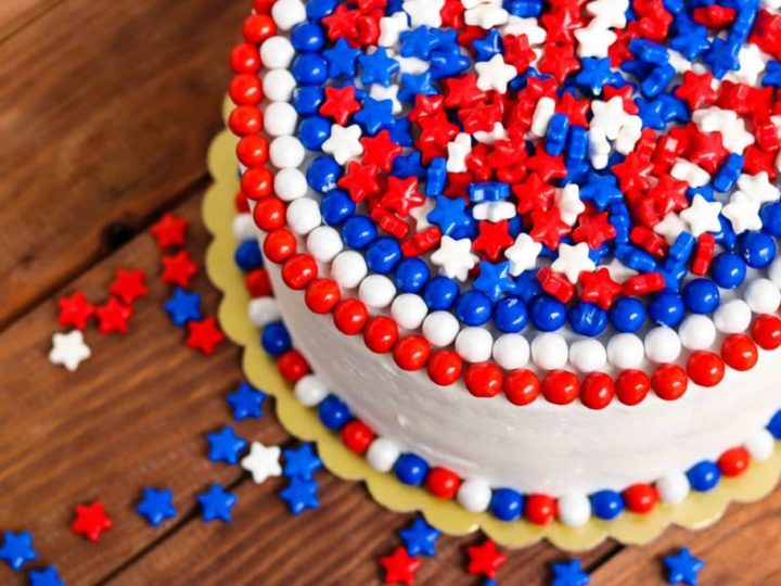 Image for Celebration Red White & Blue Cake