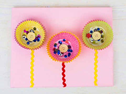 Image for Cupcake Liner Flower Craft for Kids