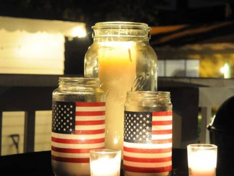 Image for Easy American Flag DIY Lanterns