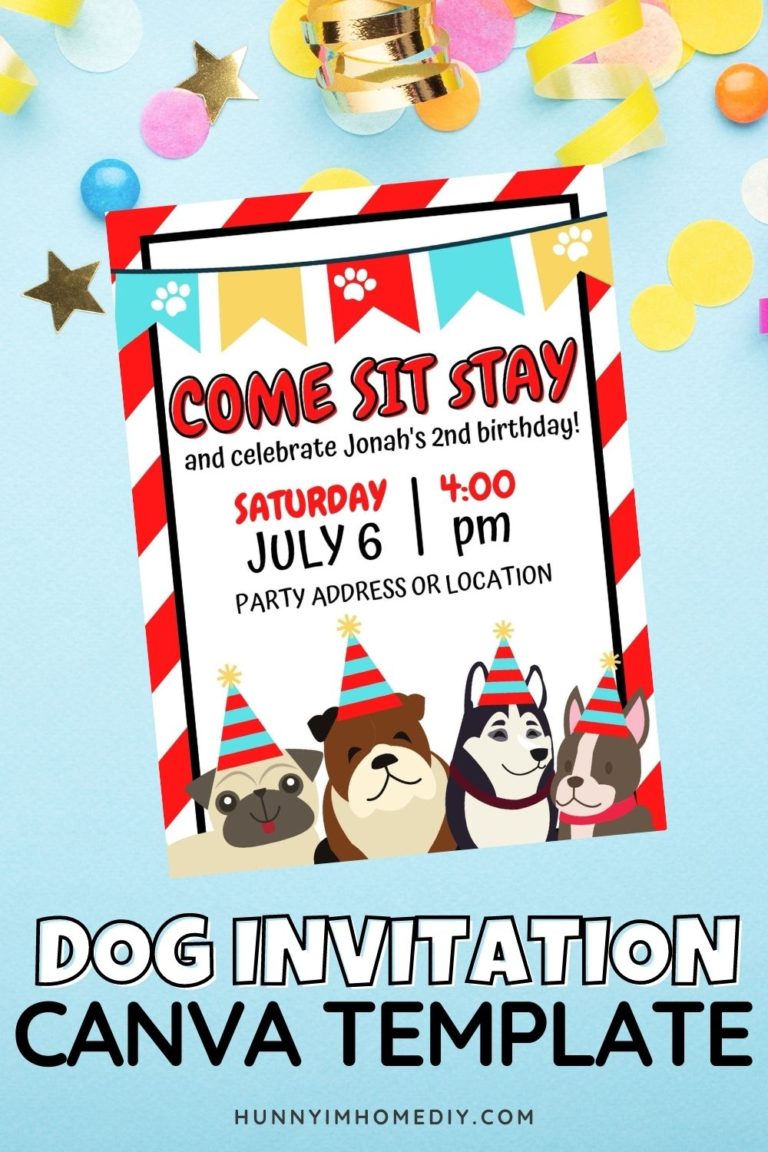 DIY Dog Birthday Party Invitation