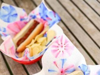 Image for How to Make Sharpie Tie-Dyed Fireworks Napkins