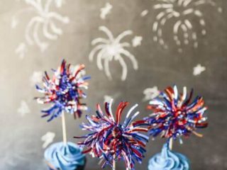 Image for Easy Fireworks Cupcake Toppers for the Fourth of July