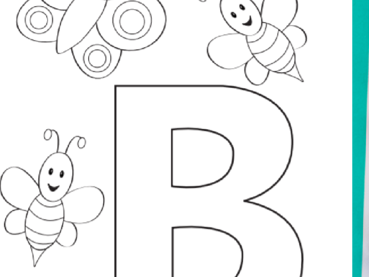Image for Letter B Coloring Page 
