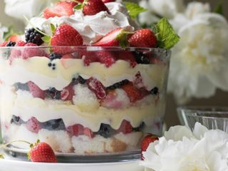 Image for Berry Trifle: a no-bake mixed berry summer dessert