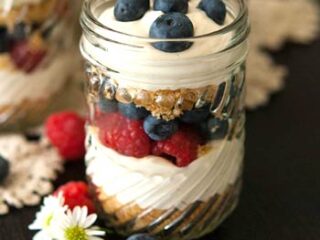 Image for Red, White & Blue Vanilla Cheesecake Mousse