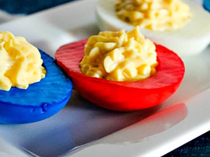 Image for Red, White, and Blue Deviled Eggs