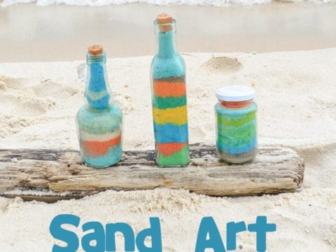 Image for Create Colorful Sand Art Bottles using Sand at the Beach
