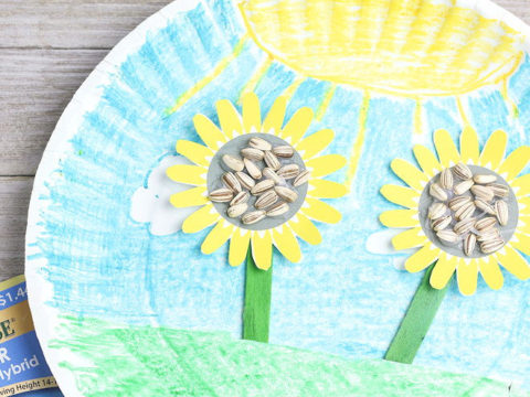 Image for Sunflower Craft - Growing Sunflower Paper Plate Craft for Kids