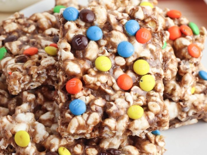 chocolate popcorn treats