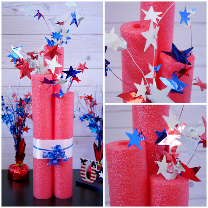 Image for DIY Giant Pool Noodle Firecracker Decoration - Dollar Store Craft