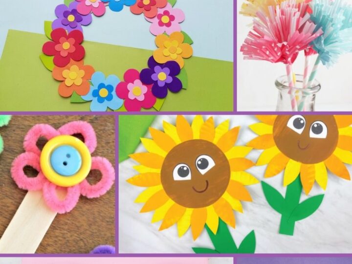 Image for 33 Fun Flower Crafts for Kids