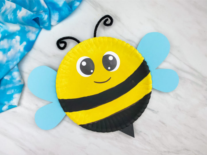 Image for Paper Plate Bee Craft For Kids [Free Template]