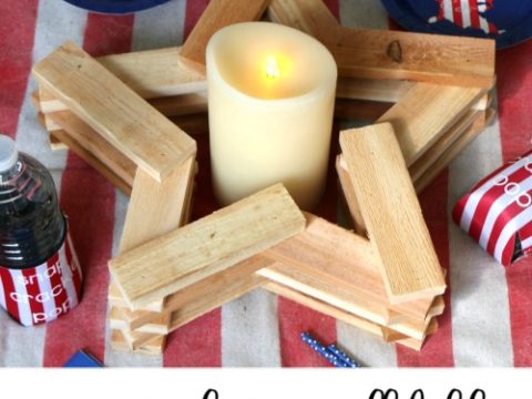 Image for Rustic Wood Star Candleholder