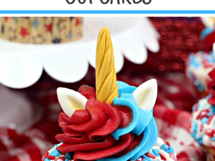 Image for Whimsical Patriotic Unicorn Cupcakes