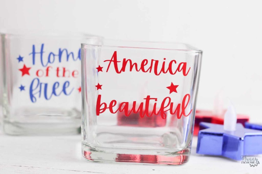 4th of july candle holders