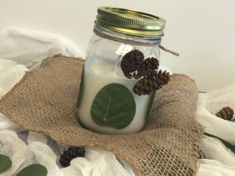 Image for DIY Woodsy Style Candle in Mason Jars