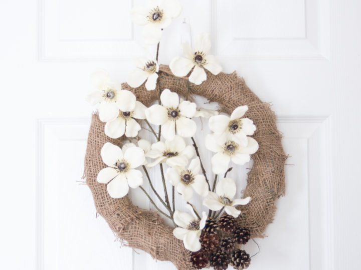 Image for Easy DIY Burlap and Floral Fall Wreath