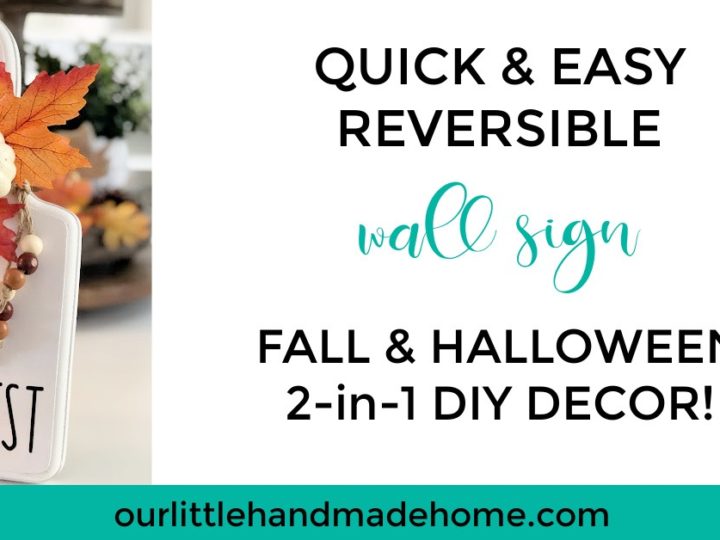 Image for How to Make a Quick and Easy DIY Reversible Fall Sign