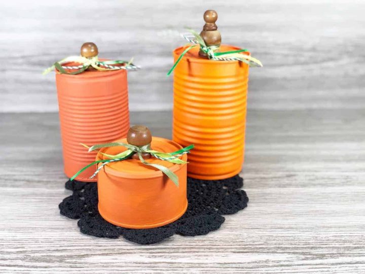 Image for Easy Tin Can Pumpkins: Recycled Fall Decor