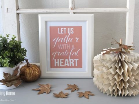 Image for A Book Page Pumpkin is Perfect Fall Decor