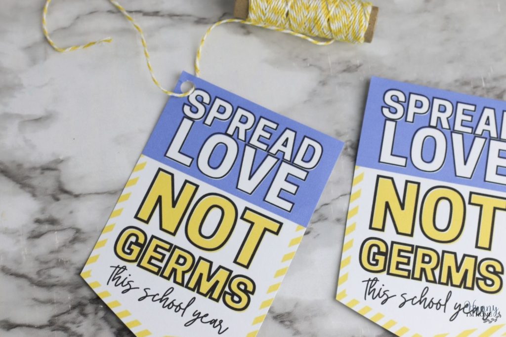 clorox wipes teacher gift tag