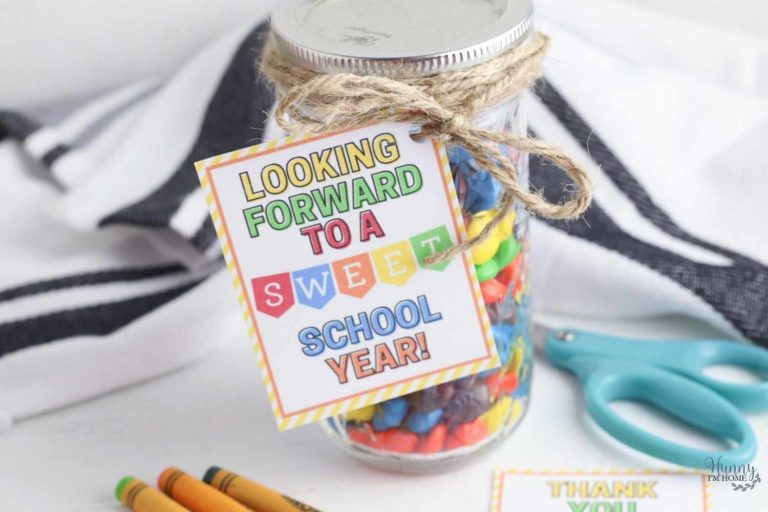 Mason Jar Teacher Gift with Printable Tag