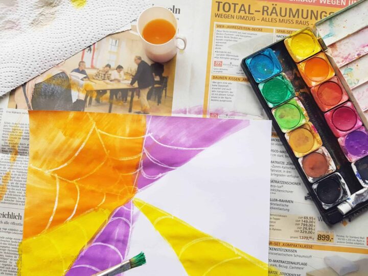 Image for How to Make Spider Web Art With Kids