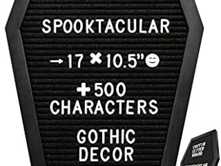 Image for Felt Coffin Letter Board