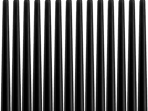 Image for Black Elegant Taper Candles 