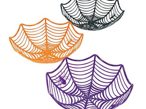 Image for Spider Web Plastic Basket Bowls 