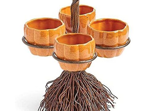 Image for Halloween Pumpkin Snack Bowl Stand