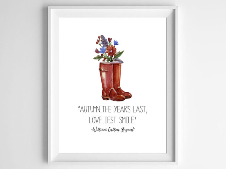 Image for free watercolor fall printables