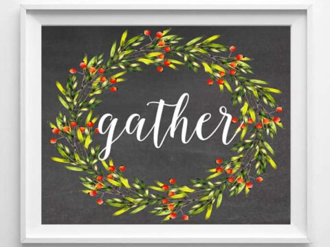 Image for fall free gather printables
