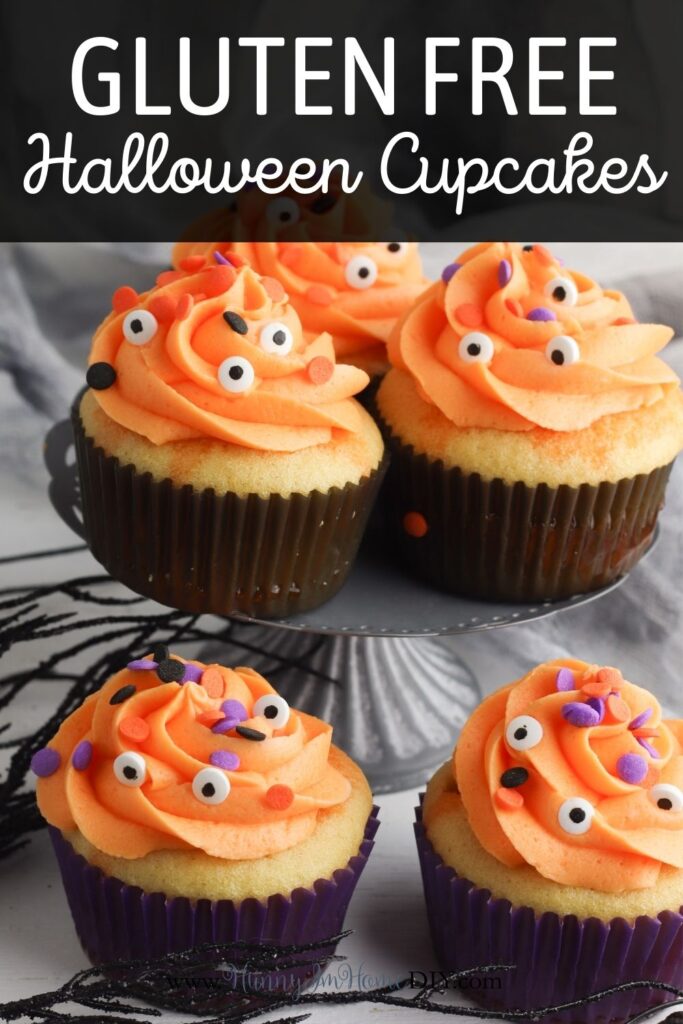 gluten free Halloween poke cake cucpakes