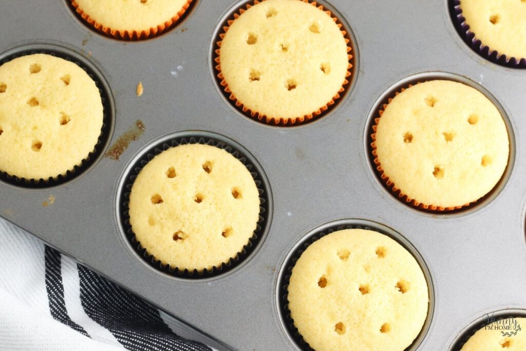 gluten free poke cake cupcakes