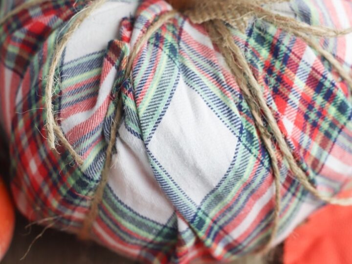 how to cover a dollar tree pumpkin in fabric