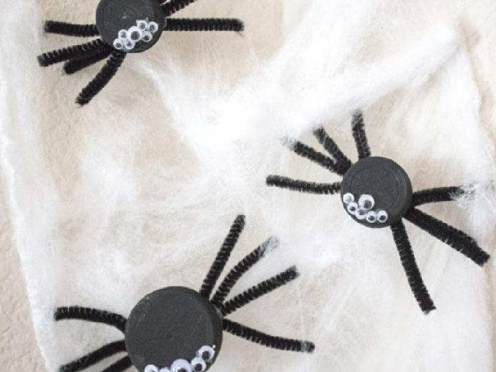 Image for Cute and Fun Recycled Halloween Spiders