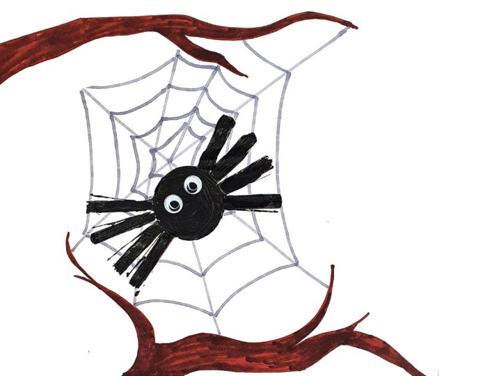 Image for Toilet Roll Stamp Spider 